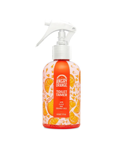 Spray Toilet Tamer Angry Orange 170 g - Aroma Cítricos y Clavo