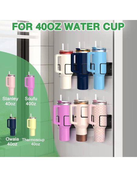 Soporte Magnético para Tazas Stanley 40/30 oz - Organizador Negro Soporte Magnético para Tazas Stanley 40/30 oz - Organizador Negro