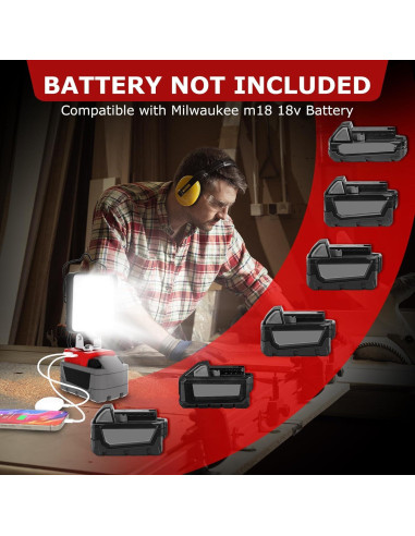 Luz de Trabajo LED Inalámbrica LANKA 90W 10000LM 2 Pcs