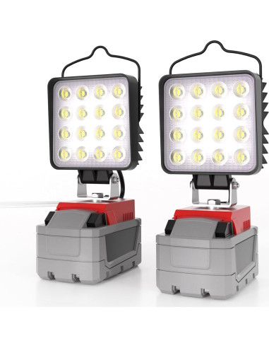 Luz de Trabajo LED Inalámbrica LANKA 90W 10000LM 2 Pcs