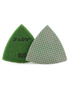 Discos de Lijado Triangulares Z-LEAP 80mm Grano 800 - 2 Pcs