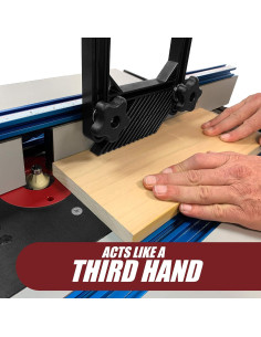 Featherboard Fulton Deluxe con barra de inglete y tornillos T 2