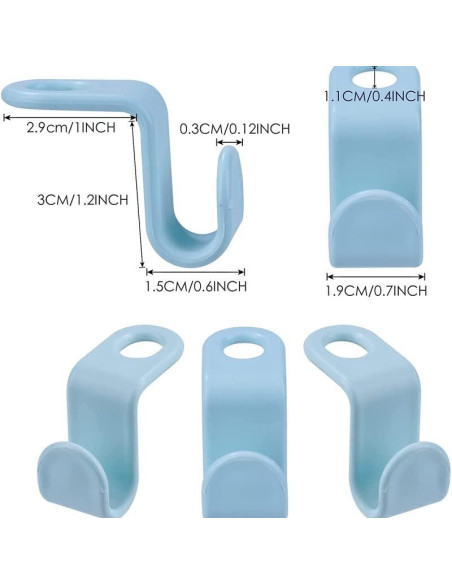 40 Ganchos Conectores para Perchas THE PERFECT PART - Ahorro Espacio 40 Ganchos Conectores para Perchas THE PERFECT PART - Ahorro Espacio