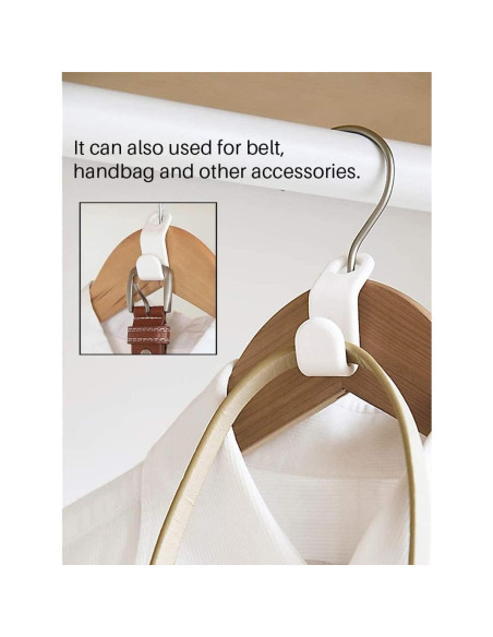 40 Ganchos Conectores para Perchas THE PERFECT PART - Ahorro Espacio 40 Ganchos Conectores para Perchas THE PERFECT PART - Ahorro Espacio