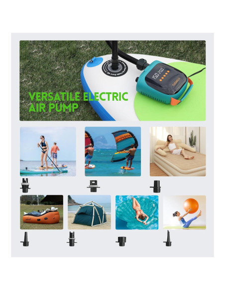 Bomba Eléctrica Tuomico HT-737 20PSI para Paddle Board Bomba Eléctrica Tuomico HT-737 20PSI para Paddle Board