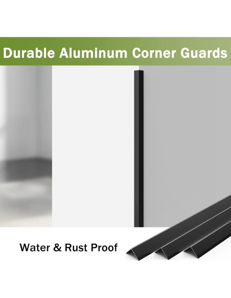 Protectores de Esquinas de Aluminio Fengone 35 x 2.03 cm - Paquete de 3 Protectores de Esquinas de Aluminio Fengone 35 x 2.03 cm - Paquete de 3