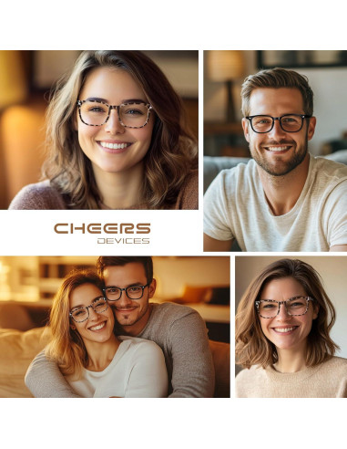 Gafas de Lectura CHEERS DEVICES 5 Pares Filtro Luz Azul 2.75x