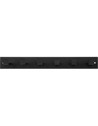 Estante de Gimnasio MyGift de Metal Negro con 6 Ganchos