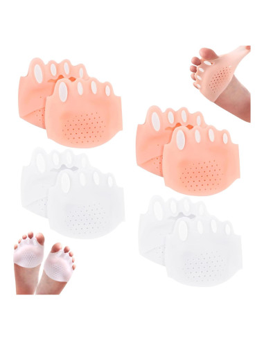 Separadores de Dedos de Silicona BOXOB - 4 Piezas Transpirables