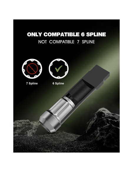 Llave de Tuerca 6 Spline GAsupply 90mm Acero Negro 1pc Llave de Tuerca 6 Spline GAsupply 90mm Acero Negro 1pc