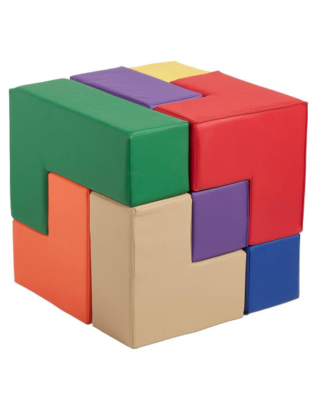 Bloques de Construcción de Espuma ECR4Kids SoftZone 7 Piezas Bloques de Construcción de Espuma ECR4Kids SoftZone 7 Piezas