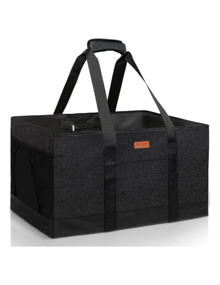 Bolsas de Compras Reutilizables MHOMER Grande Impermeable Negra Bolsas de Compras Reutilizables MHOMER Grande Impermeable Negra