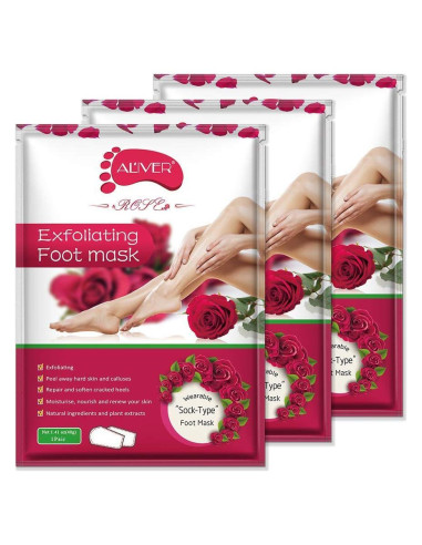 Mascarilla Exfoliante para Pies ELM Game - Set de 3 Unidades