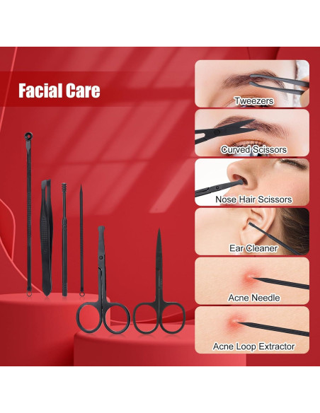 Juego de Manicura y Pedicura LifHap - 18 Piezas Acero Inoxidable Juego de Manicura y Pedicura LifHap - 18 Piezas Acero Inoxidable