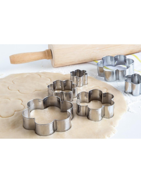 Cortadores de Galletas Flor Fox Run, 6 Piezas Acero Inoxidable Cortadores de Galletas Flor Fox Run, 6 Piezas Acero Inoxidable