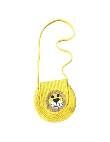 Bolso de Hombro Redondo de Yute Vintage Vogue para Mujeres