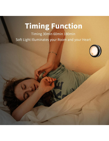 Luces Puck LED Petorobot 6 Piezas 16 Colores Control Remoto Luces Puck LED Petorobot 6 Piezas 16 Colores Control Remoto