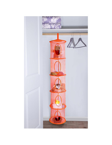 Organizador de Almacenamiento 5 Estantes Handy Laundry Naranja