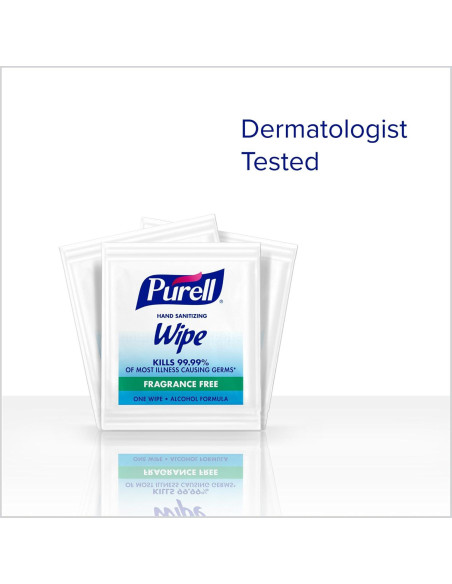 Toallitas Desinfectantes para Manos PURELL, 300 Unidades, Sin Fragancia Toallitas Desinfectantes para Manos PURELL, 300 Unidades, Sin Fragancia