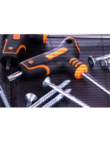 Juego de Llaves Torx T NordWolf 9 Piezas Acero S2 T10 a T50