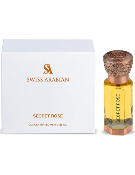 Aceite de Perfume Concentrado Swiss Arabian Rosa Secreta 11.34 ml Aceite de Perfume Concentrado Swiss Arabian Rosa Secreta 11.34 ml