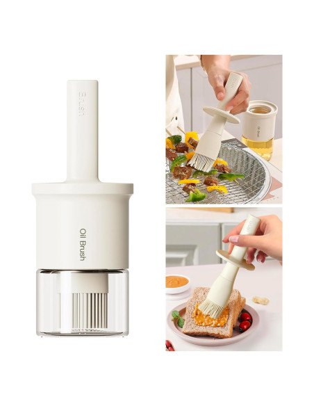 Dispensador de Aceite YARRAMATE 300ml con Brocha Silicona Dispensador de Aceite YARRAMATE 300ml con Brocha Silicona