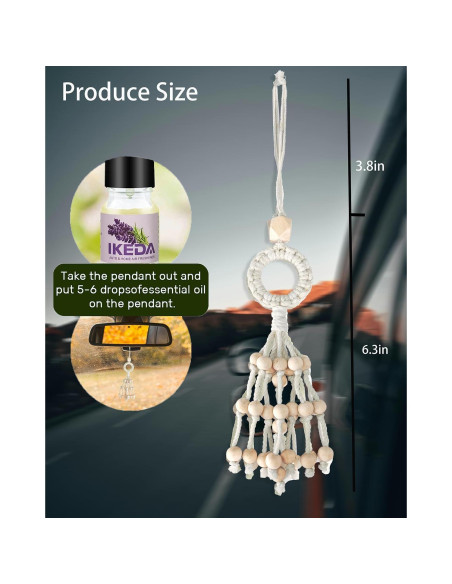 Ambientador para coche Ikeda, aroma a lavanda, 10ml Ambientador para coche Ikeda, aroma a lavanda, 10ml