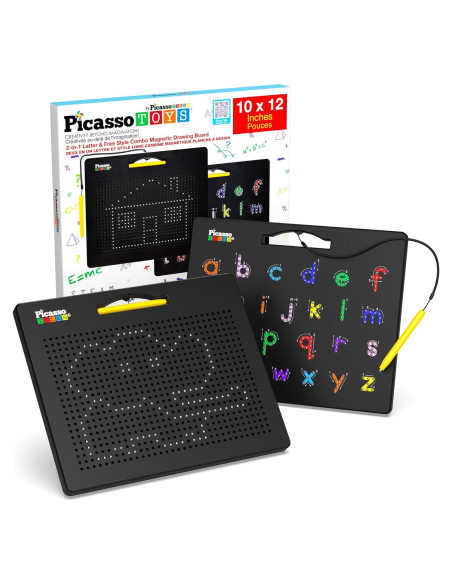 Tablero Magnético PicassoTiles 30x25 cm Alfabeto STEM Negro Tablero Magnético PicassoTiles 30x25 cm Alfabeto STEM Negro