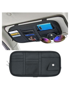 Organizador de Visera de Coche Da por Negro 30x15.5 cm