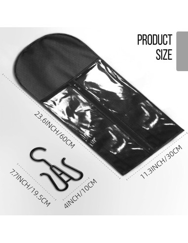 Soporte para Extensiones de Cabello AIHOPE 12 PCS Negro