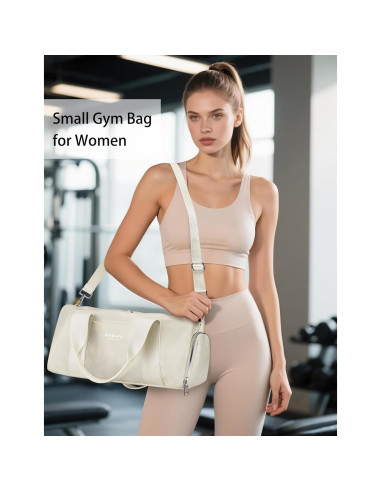 Bolsa de Gimnasio Compacta PHSYNI Beige 40.6x19.1x20.3cm