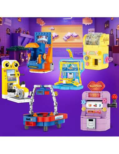 Set de Construcción Mini Consolas de Juego JMBricklayer 6 Piezas