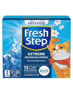 Arena Aglomerante para Gatos Fresh Step 37 lbs con Febreze