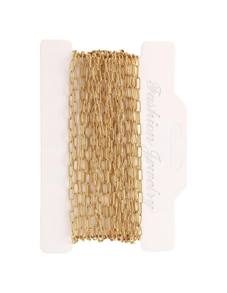 Cadena de Collar de 5 Metros Andblue Acero Inoxidable Oro Cadena de Collar de 5 Metros Andblue Acero Inoxidable Oro