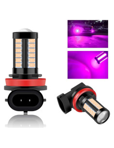 Bombillas de Niebla LED Teguangmei H8 H11 Rosa 6000K 2Pcs