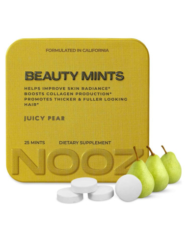 Caramelos Sin Azúcar NOOZ Beauty Mints Pera Jugosa 25 Unidades