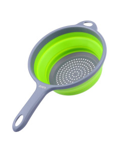 Colador de Pasta Plegable ZOER de Silicona Verde 2L