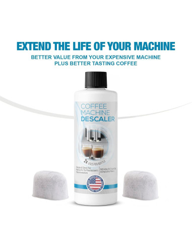 Kit Descalcificador Universal FreshFlow para Cafeteras Keurig - 1 Botella y 2 Filtros