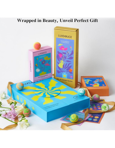 Juego de 48 Bombas de Baño LUXDOUCE - Aromas Naturales