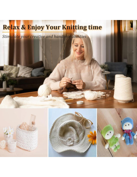 Conjunto de Ganchos de Crochet Mdoker 21 Piezas Aluminio Grande Conjunto de Ganchos de Crochet Mdoker 21 Piezas Aluminio Grande