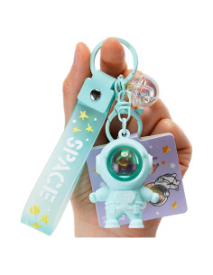 Llavero Astronauta Kawaii You Wizv con Luz LED Verde