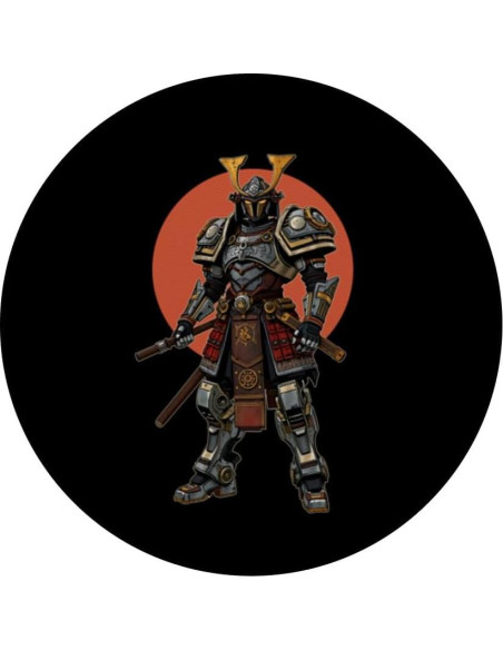 PopSockets Adhesivo PopGrip Mecha Samurai Steampunk Japonés