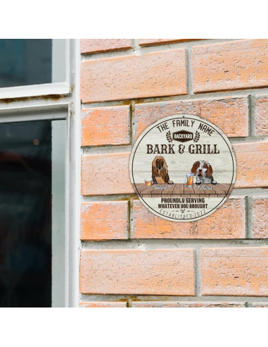 Cartel Decorativo de Metal Afghan Hound 30.48cm - Barks & Grill
