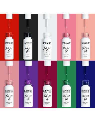 Set de 10 Lápices de Gel para Uñas JODSONE - Efecto 3D