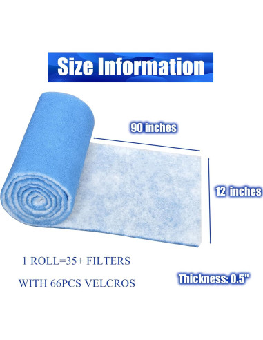 Filtro de Ventilación SUCOHANS 30.48x228.6 cm MERV 8 con Velcros