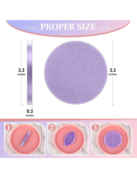 Esponjas Faciales Comprimidas Nuogo 480 Piezas PVA Multi Color Esponjas Faciales Comprimidas Nuogo 480 Piezas PVA Multi Color