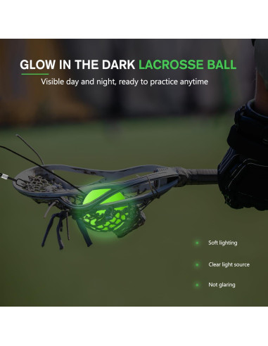 Rebotador de Lacrosse OTIIPOR con Pelotas LED Brillantes