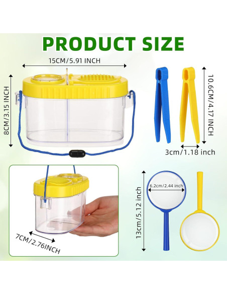 Kit de Captura de Insectos Halloscume 8 Piezas para Niños Kit de Captura de Insectos Halloscume 8 Piezas para Niños