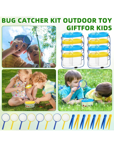 Kit de Captura de Insectos Halloscume 8 Piezas para Niños Kit de Captura de Insectos Halloscume 8 Piezas para Niños
