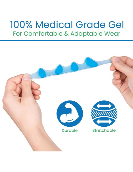 Separadores de Dedos ViveSole - Gel Silicona Grande (4 PCS) Separadores de Dedos ViveSole - Gel Silicona Grande (4 PCS)